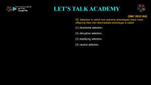 CSIR NET Life Science Previous Year Questions and Solution on EVOLUTION AND BEHAVIOUR