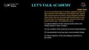CSIR NET Life Science Previous Year Questions and Solution on Emergence of Evolutionary Thoughts