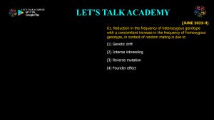 CSIR NET Life Science Previous Year Questions and Solution on EVOLUTION AND BEHAVIOUR