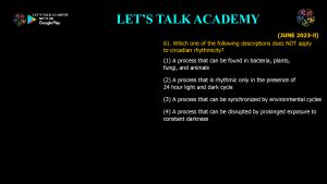 CSIR NET Life Science Previous Year Questions and Solution on Brain, Behavior and Evolution