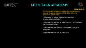 CSIR NET Life Science Previous Year Questions and Solution on Emergence of Evolutionary Thoughts
