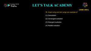 CSIR NET Life Science Previous Year Questions and Solution on The Mechanisms of Evolution
