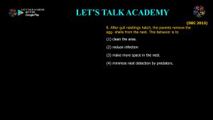 CSIR NET Life Science Previous Year Questions and Solution on Brain, Behavior and Evolution
