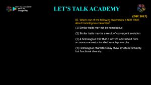 CSIR NET Life Science Previous Year Questions and Solution on The Mechanisms of Evolution