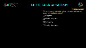 CSIR NET Life Science Previous Year Questions and Solution on Brain, Behavior and Evolution