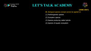 CSIR NET Life Science Previous Year Questions and Solution on The Mechanisms of Evolution