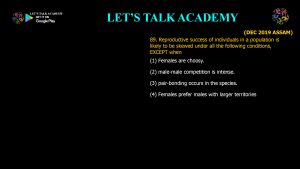 CSIR NET Life Science Previous Year Questions and Solution on Brain, Behavior and Evolution