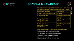 CSIR NET Life Science Previous Year Questions and Solution on Brain, Behavior and Evolution