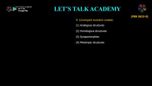 CSIR NET Life Science Previous Year Questions and Solution on Emergence of Evolutionary Thoughts