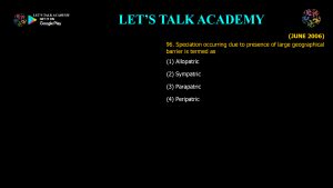 CSIR NET Life Science Previous Year Questions and Solution on The Mechanisms of Evolution
