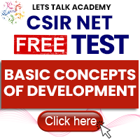 CSIR NET Life Science Free Test on Basic Concepts of Development by Let’s Talk Academy