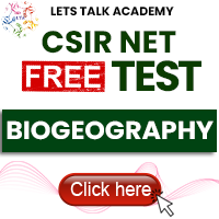 With Let’s Talk Academy’s CSIR NET Free Test on Biogeography, you get an opportunity to: Practice with real-exam difficulty questions Analyze your conceptual strengths and weaknesses