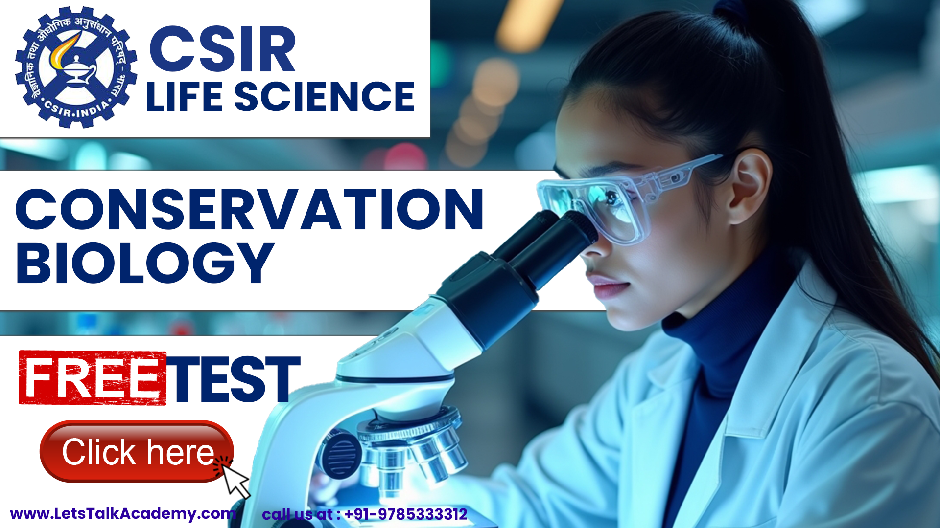 CSIR NET Life Science Free Test on Conservation Biology Ecology - CSIR ...