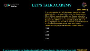 CSIR NET Life Science Previous Year Questions and Solutions Spectroscopy