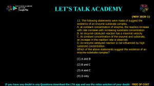 CSIR NET Life Science Previous Year Questions and Solution on Biochemistry