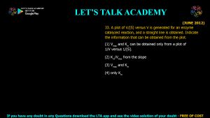 CSIR NET Life Science Previous Year Questions and Solution on Biochemistry