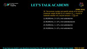 CSIR NET Life Science Previous Year Questions and Solution on Biochemistry