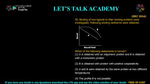 CSIR NET Life Science Previous Year Questions and Solution on Biochemistry