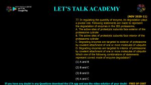 CSIR NET Life Science Previous Year Questions and Solution on Enzymes Kinetics