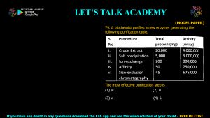CSIR NET Life Science Previous Year Questions and Solution on Enzymes Kinetics