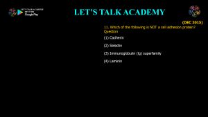 CSIR NET Life Science Previous Year Questions and Solution on Cell-Cell Communication