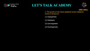 CSIR NET Life Science Previous Year Questions and Solution on cancer