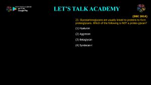 CSIR NET Life Science Previous Year Questions and Solution on Cell-Cell Communication