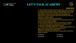 CSIR NET Life Science Previous Year Questions and Solution cell biology