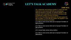 CSIR NET Life Science Previous Year Questions and Solution on Cell-Cell Communication