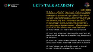 CSIR NET Life Science Previous Year Questions and Solution on Cell-Cell Communication