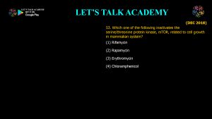 CSIR NET Life Science Previous Year Questions and Solution on cancer