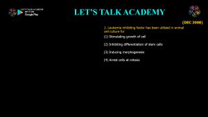CSIR NET Life Science Previous Year Questions and Solution on Animal Cell Culture and Transgenic Animals