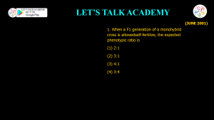 CSIR NET Life Science Previous Year Questions and Solution on MENDELIAN PRINCIPLES