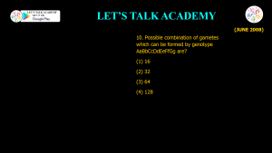 CSIR NET Life Science Previous Year Questions and Solution on Genetics