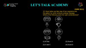 CSIR NET Life Science Previous Year Questions and Solution on Early Development in Animals