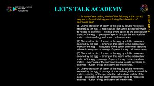 CSIR NET Life Science Previous Year Questions and Solution on Gametogenesis and Fertilization