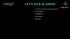 CSIR NET Life Science Previous Year Questions and Solution Plant Hormones