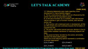CSIR NET Life Science Previous Year Questions and Solution on Morphogenesis and Organogenesis in Animals