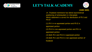CSIR NET Life Science Previous Year Questions and Solution PHOTOSYNTHESIS