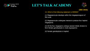 CSIR NET Life Science Previous Year Questions and Solution on Basic Concepts of Development