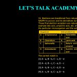 15. Electrons are transferred from reduced co-enzymes like NADH, NADPH to pyruvic acid its derivatives during fermentation. Those final electron acceptors are reduced to the end-product for example latic acid, propionic acid, etc. end products depend on the particular microorganism and the substrate The correct match is (1) A - a, B - b, C - c, D – d (2) A - d, B - c, C - a, D – c (3) A - b, B - c, C - d, D – a (4) A - c, B - d, C - a, D – b