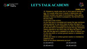 CSIR NET Life Science Previous Year Questions and Solution on Gametogenesis and Fertilization