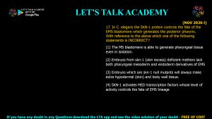 CSIR NET Life Science Previous Year Questions and Solution on Morphogenesis and Organogenesis in Animals