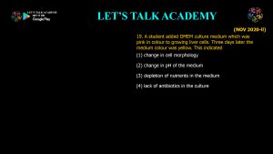 CSIR NET Life Science Previous Year Questions and Solution on Animal Cell Culture and Transgenic Animals
