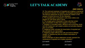CSIR NET Life Science Previous Year Questions and Solution on Drosophila Development