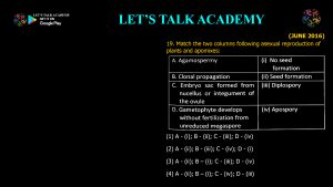 CSIR NET Life Science Previous Year Questions and Solution on Basic Concepts of Development