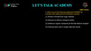 CSIR NET Life Science Previous Year Questions and Solution on Microbial Fermentation