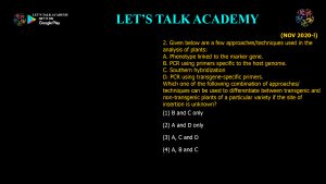 CSIR NET Life Science Previous Year Questions and Solution on applied biology