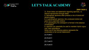 CSIR NET Life Science Previous Year Questions and Solution on Morphogenesis and Organogenesis in Plants