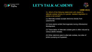 CSIR NET Life Science Previous Year Questions and Solution Plant Physiology